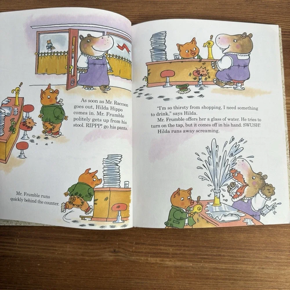 Lot of 3 Richard Scarry Children's Books Mr Frumble Best Little Word Book